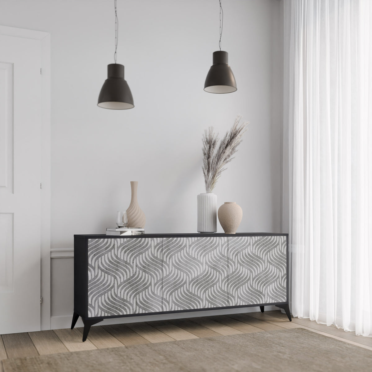 CONCRETE MOVEMENT 3-Door Sideboard