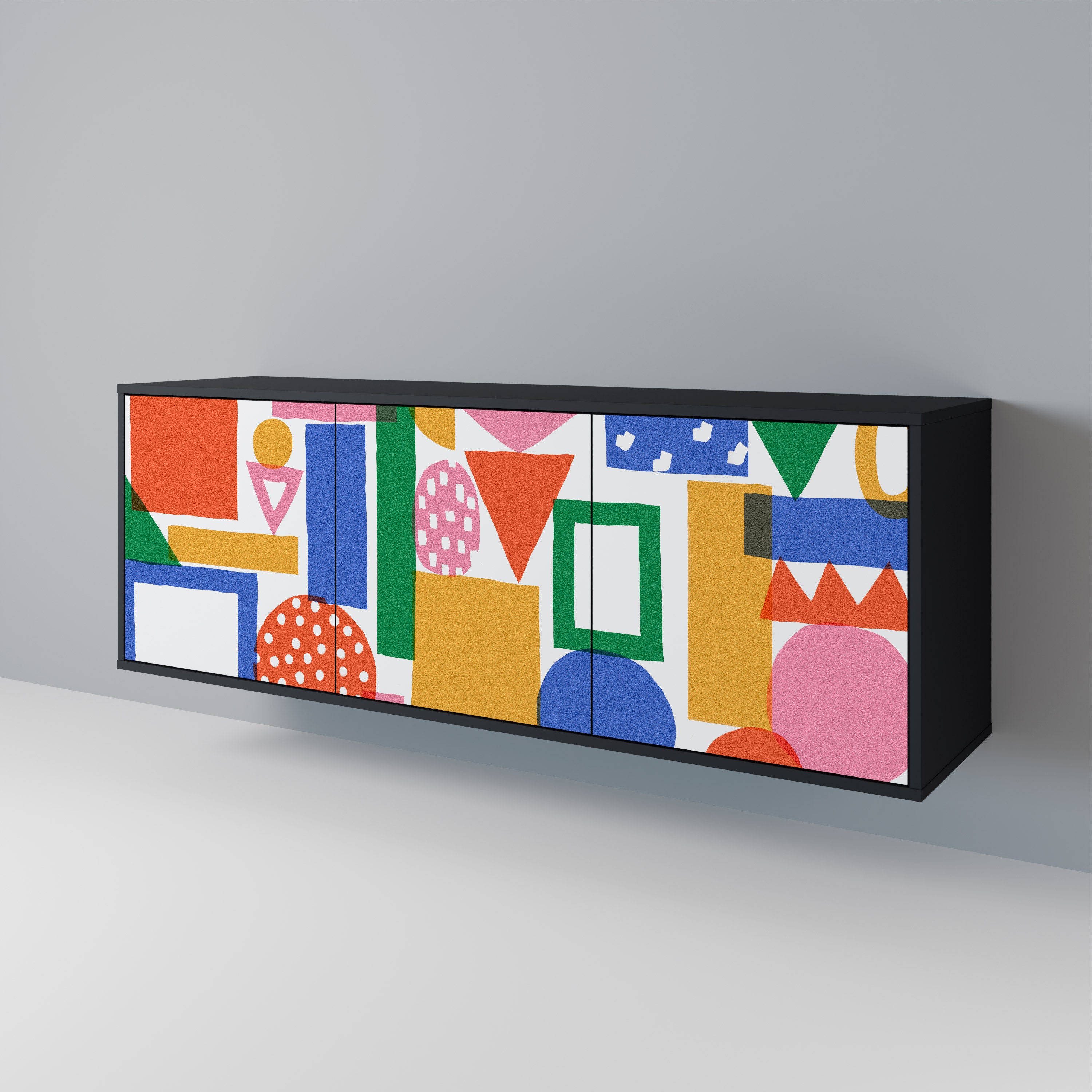 GEOMETRIC GLIMMER 3-Door Sideboard