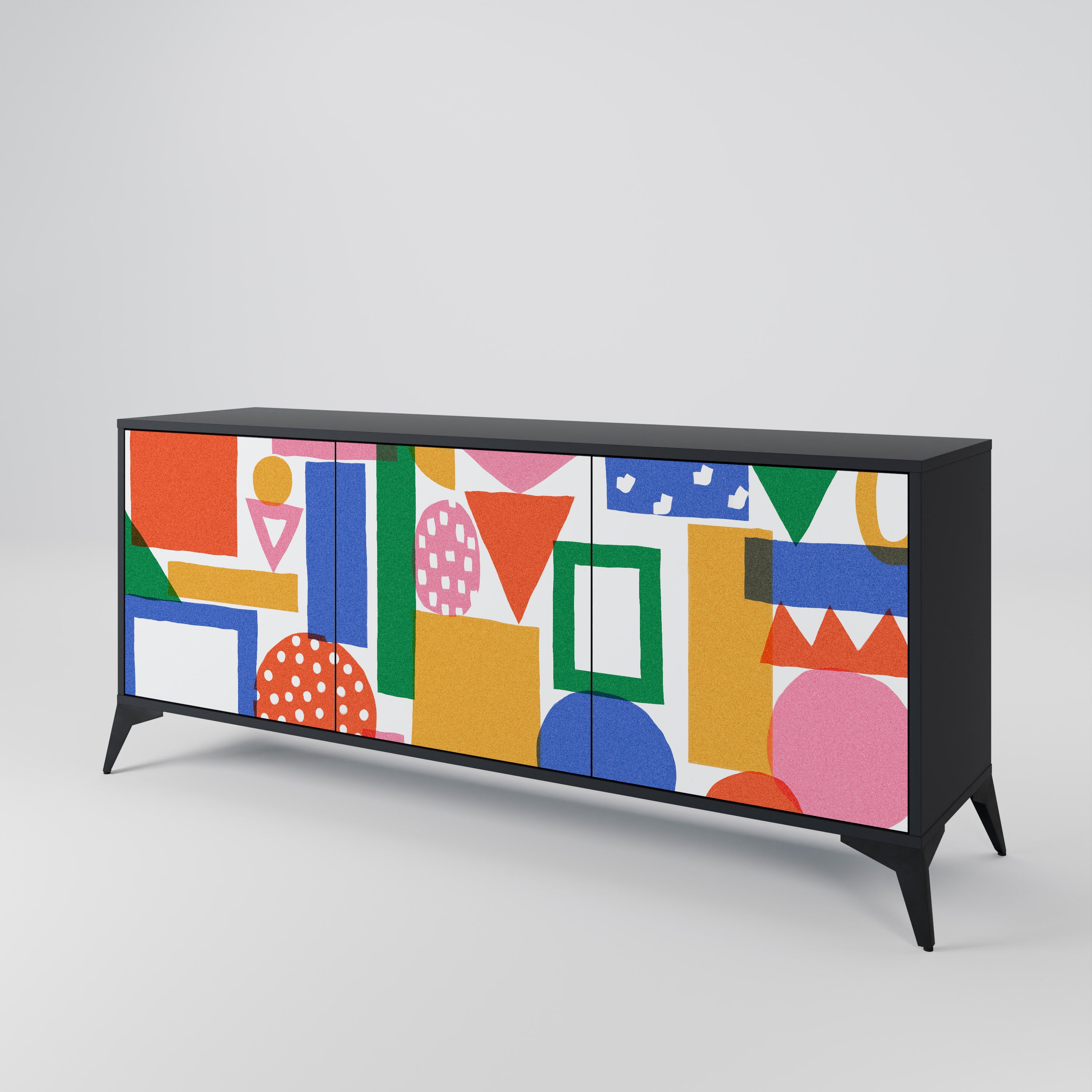 GEOMETRIC GLIMMER 3-Door Sideboard
