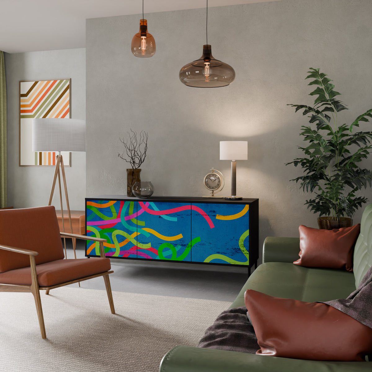 STREAMER TANGLE 3-Door Sideboard