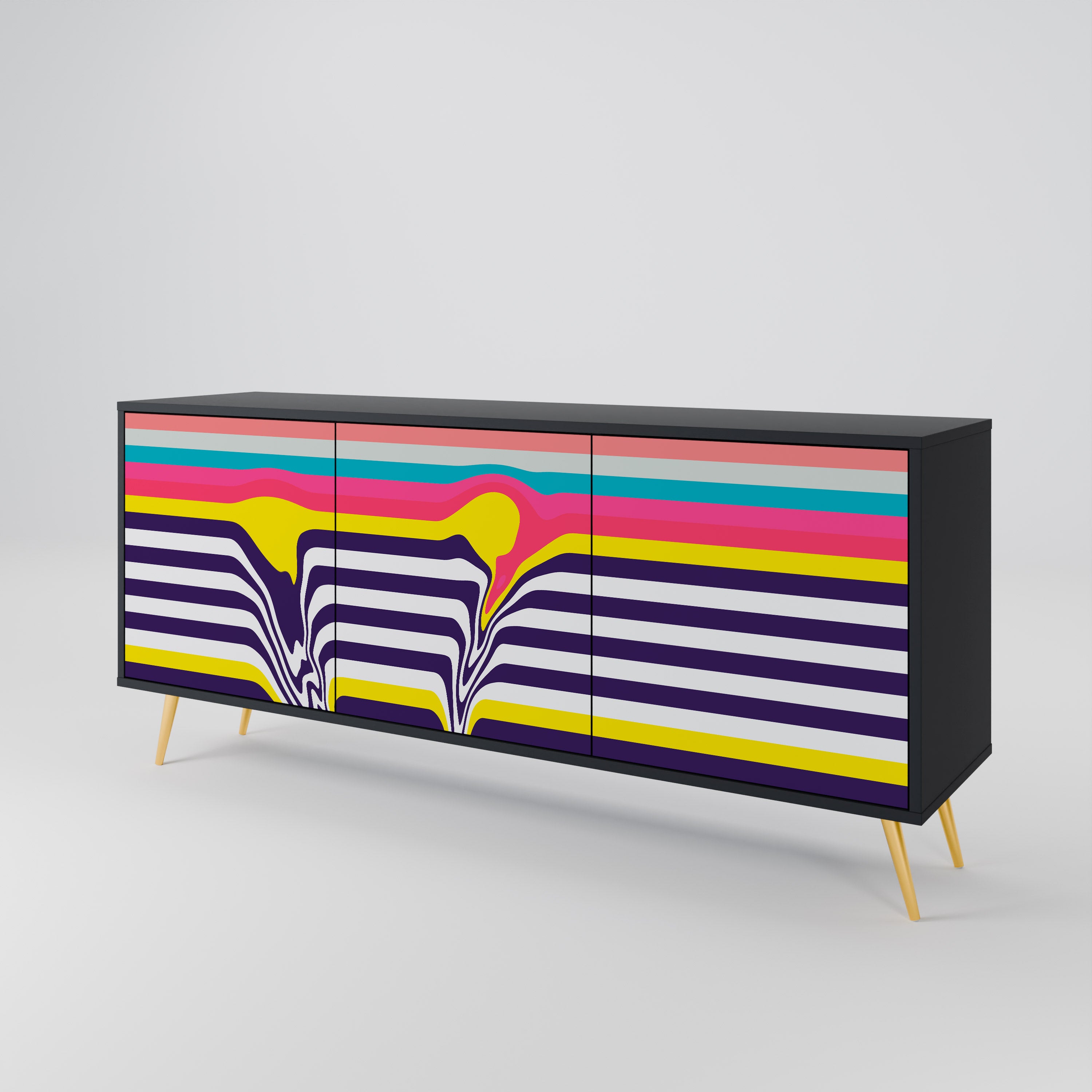 TONE COLLAPSE 3-Door Sideboard