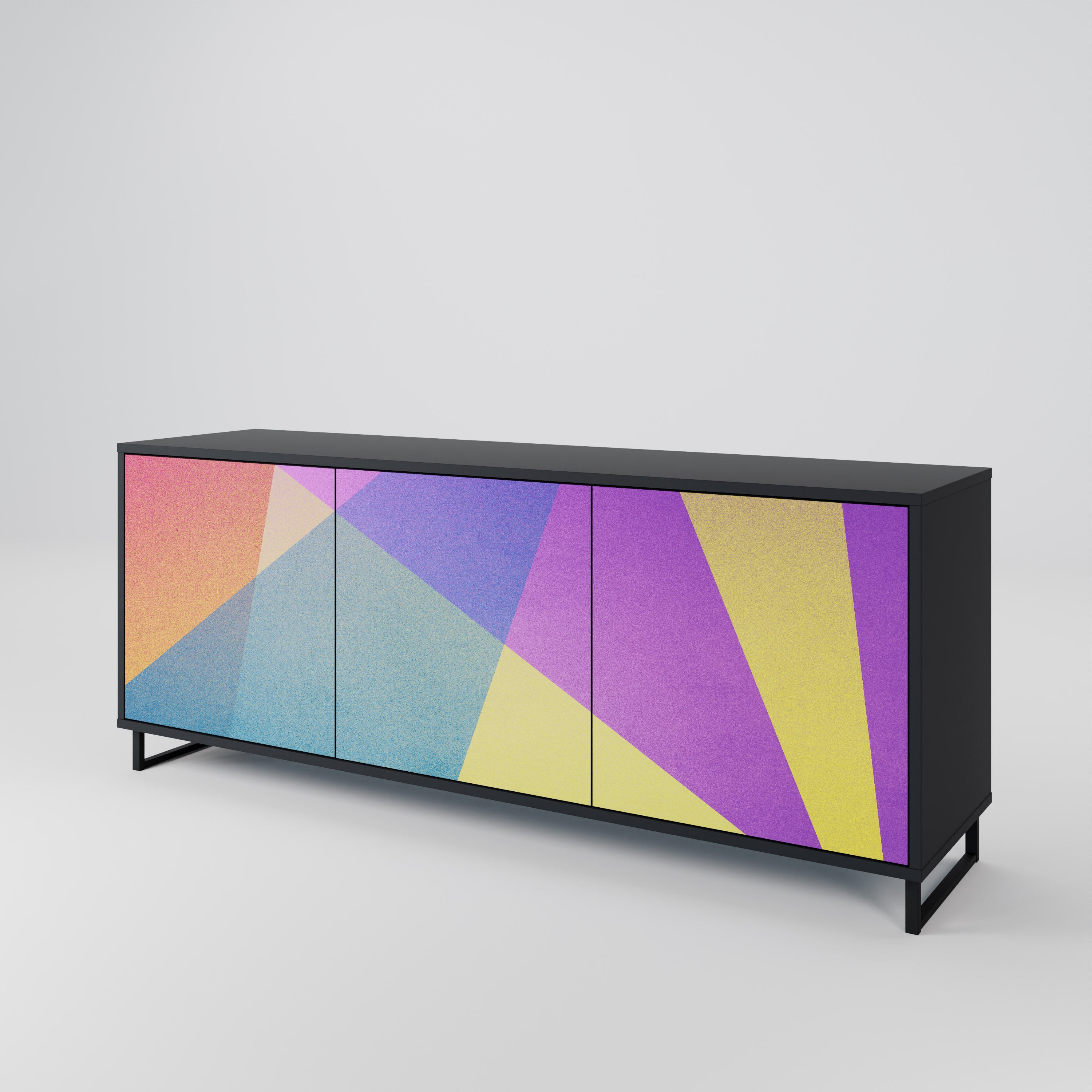 BRIGHT GEOMETRY 3-Door Sideboard