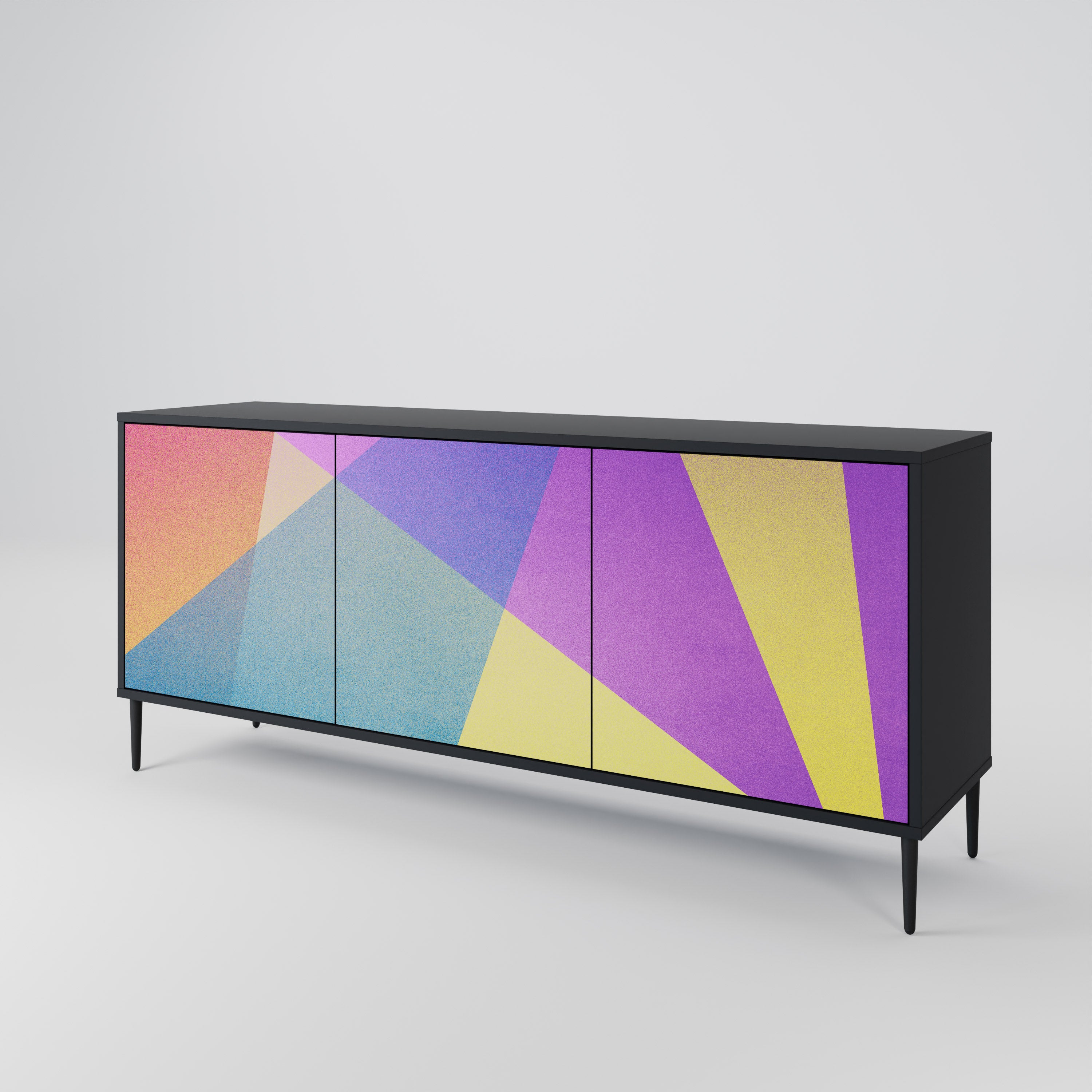 BRIGHT GEOMETRY 3-Door Sideboard