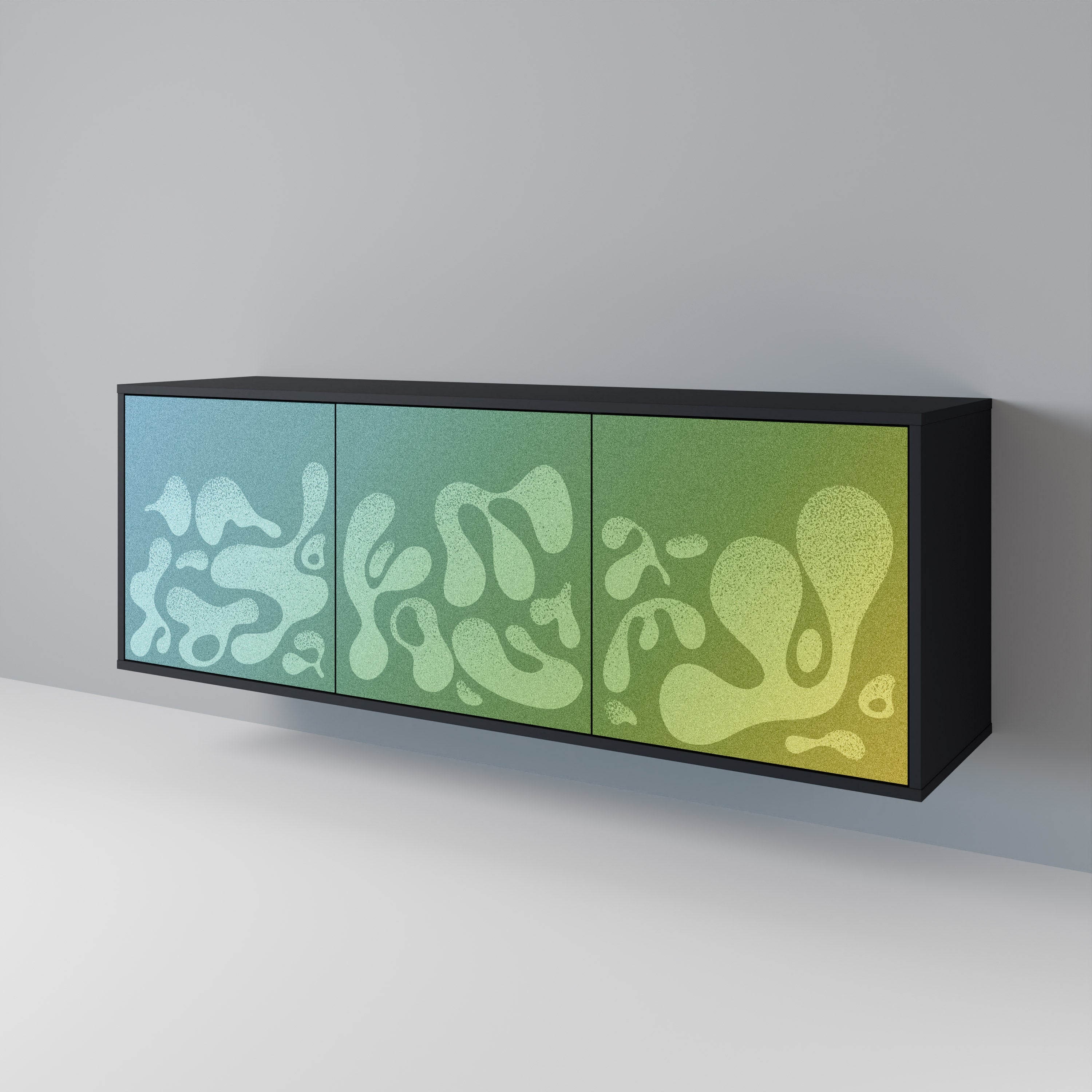 IRREGULAR BLUE 3-Door Sideboard