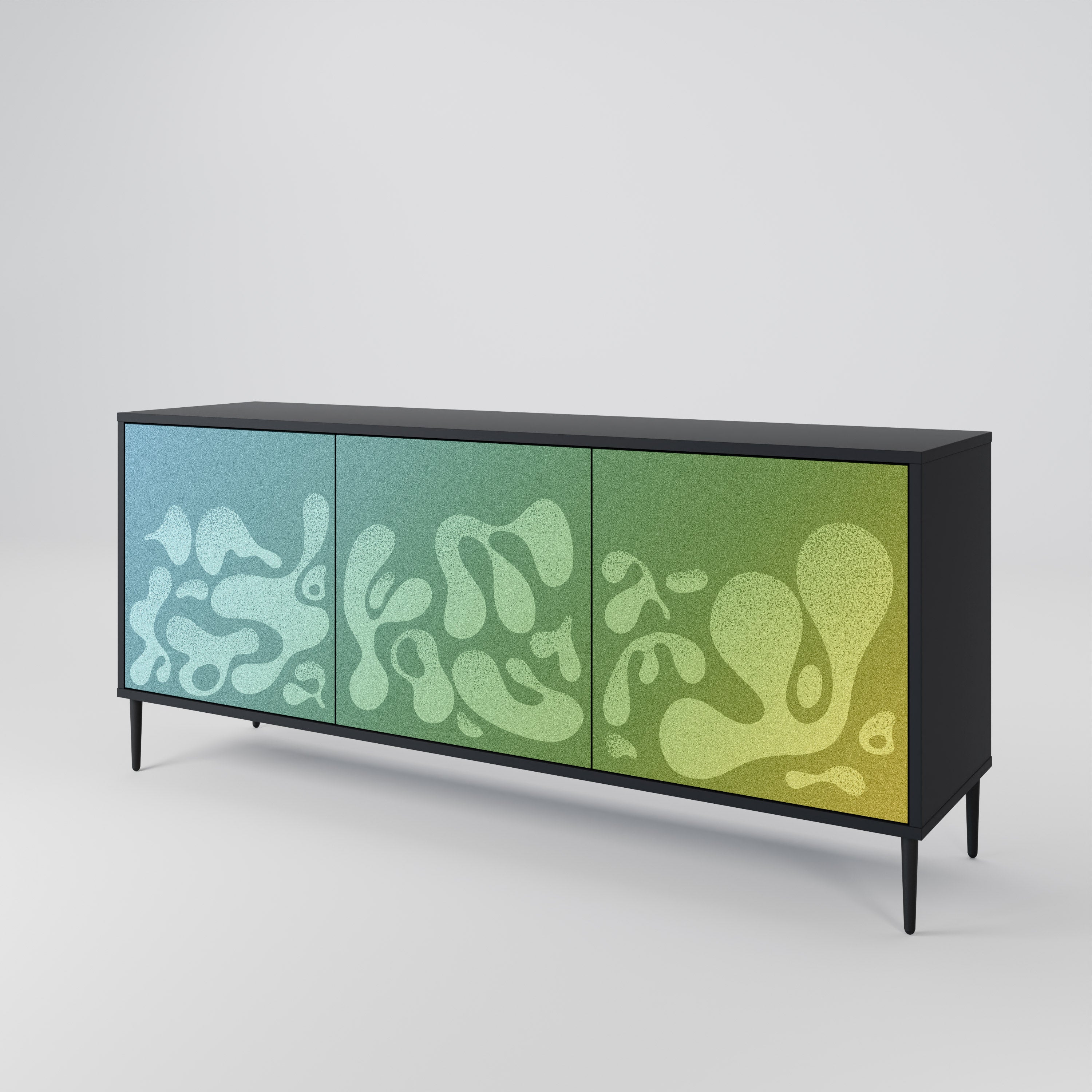 IRREGULAR BLUE 3-Door Sideboard