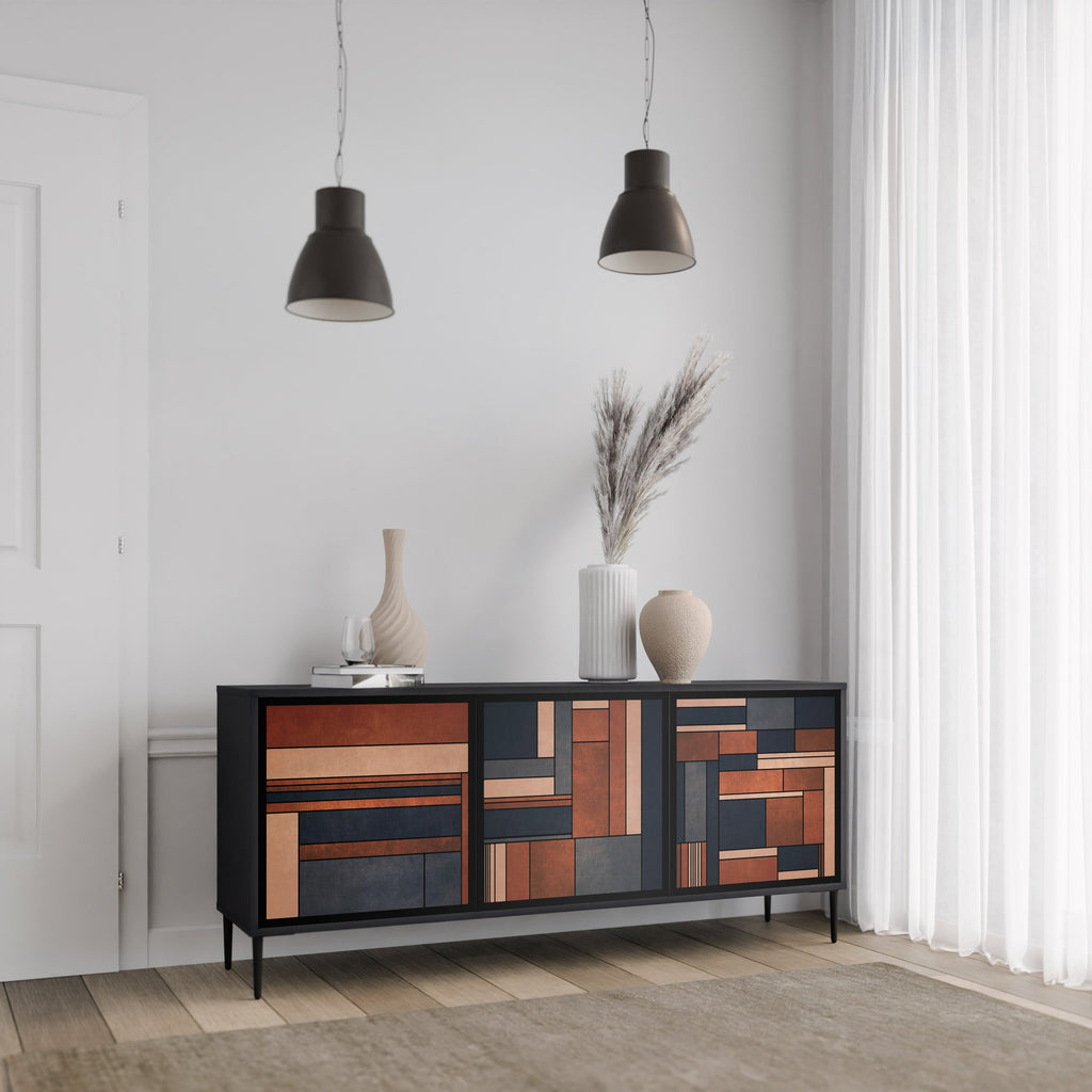 INTREPID FORMATION 3-Door Sideboard in Black Finish