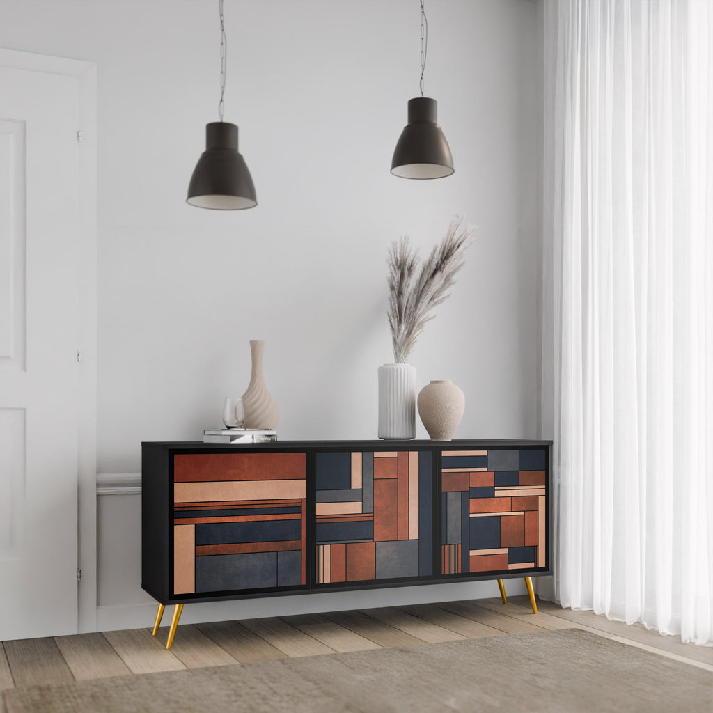 INTREPID FORMATION 3-Door Sideboard in Black Finish