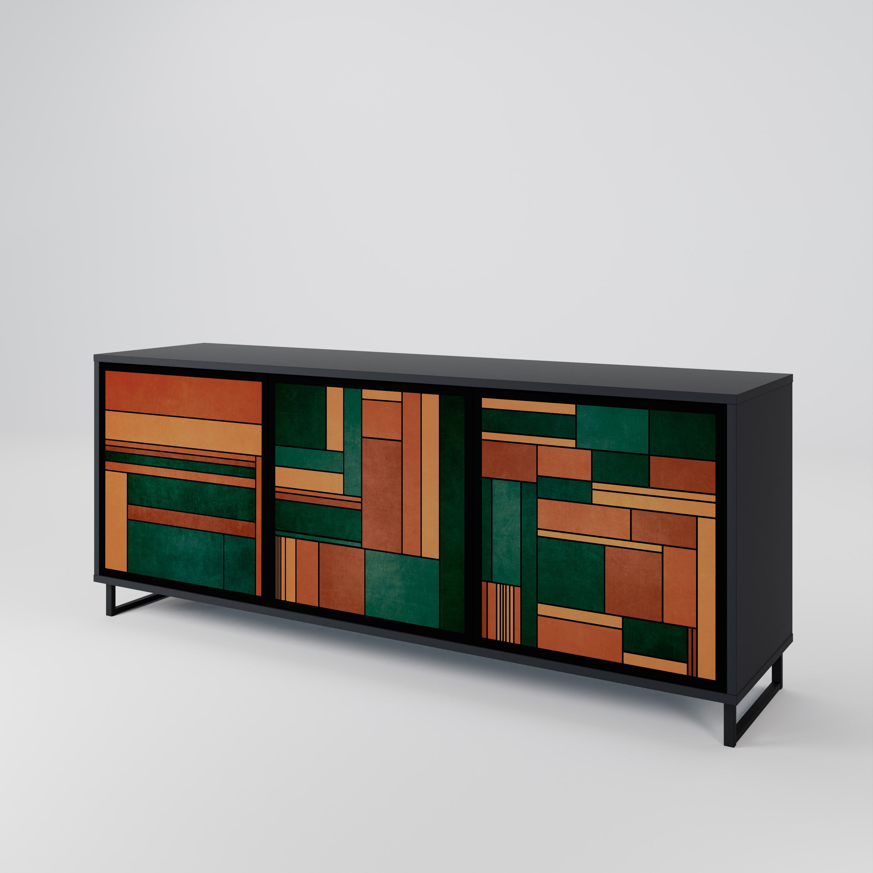 EARTHY FIGURES 3-Door Sideboard