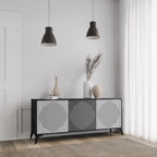 POLYGON ILLUSION 3-Door Sideboard