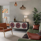 BROWN CIRCLES 3-Door Sideboard