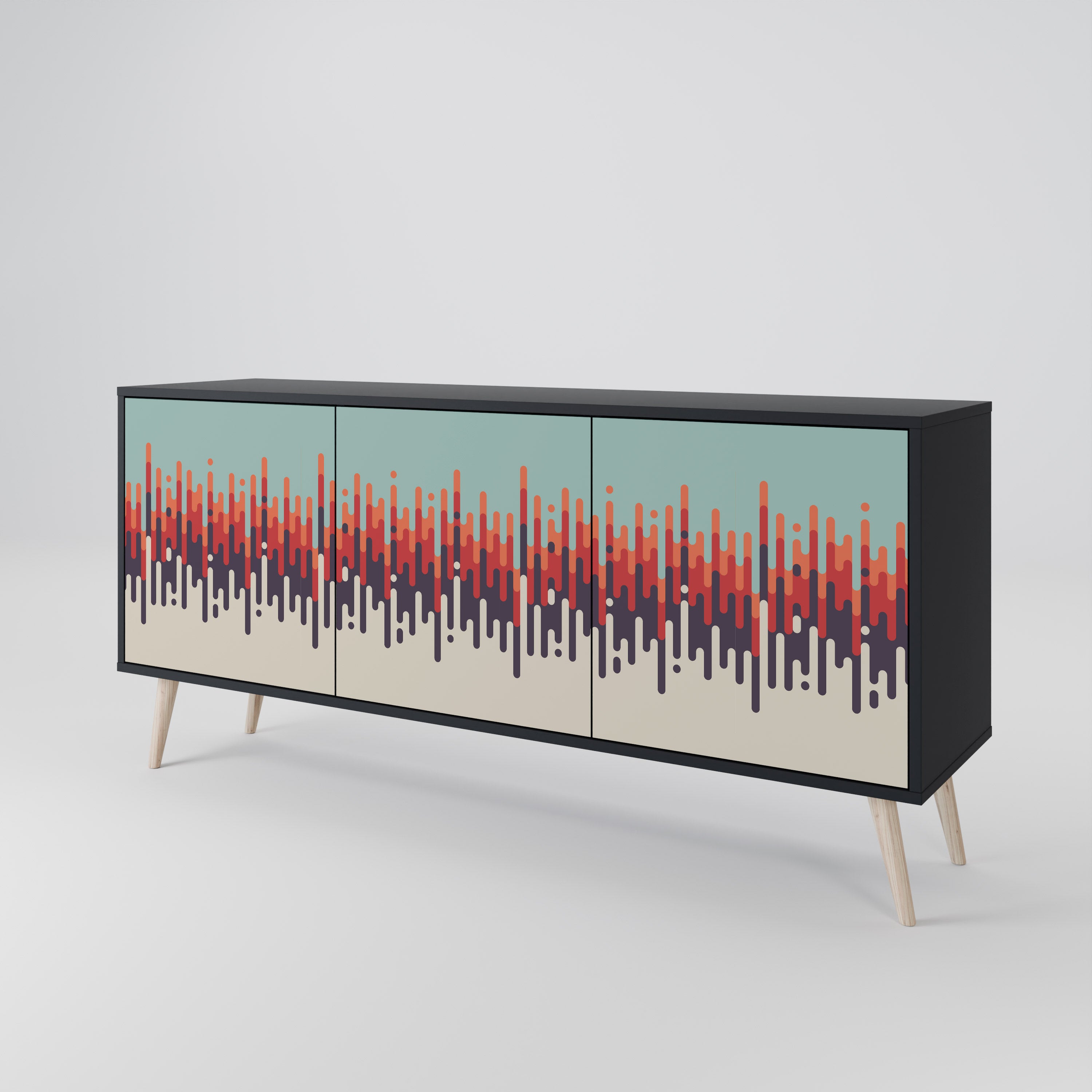 CHROMA CONTOURS 3-Door Sideboard