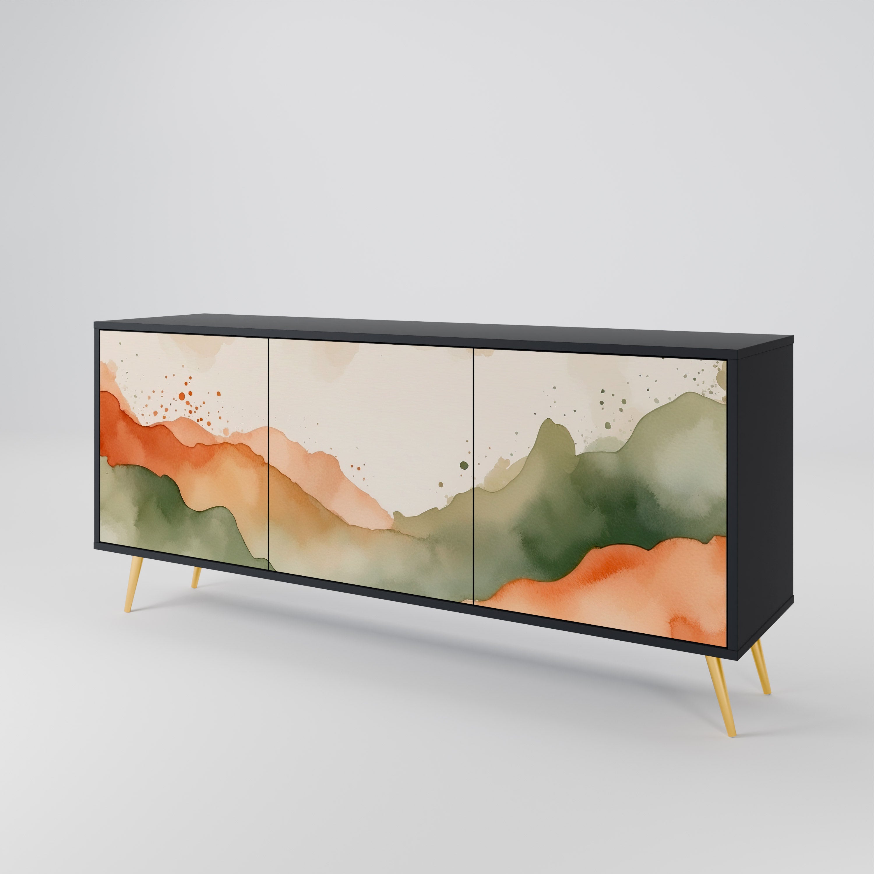 WATERCOLOUR PEAKS 3-Door Sideboard