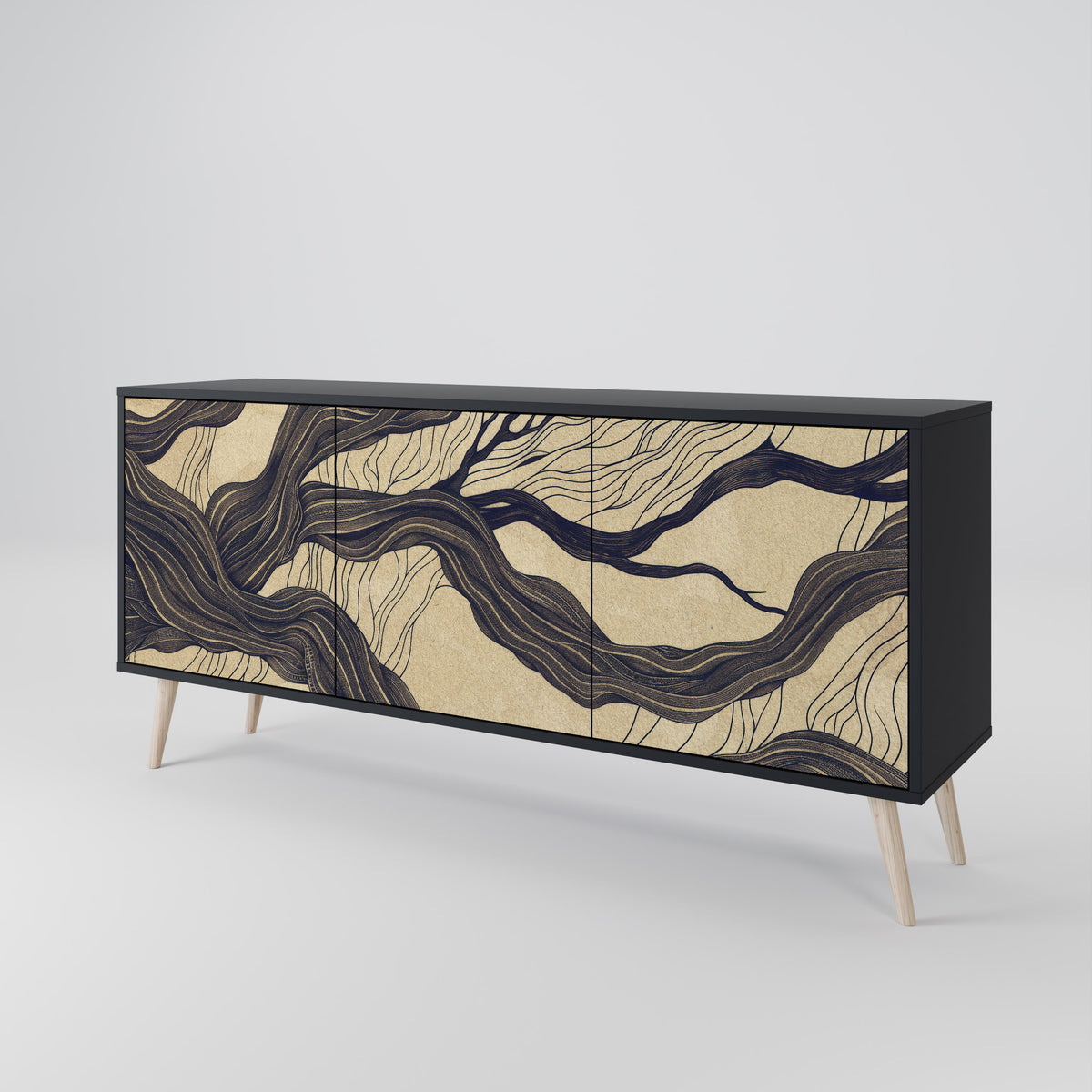 UNIFIED FRAGMENTS 3-Door Sideboard