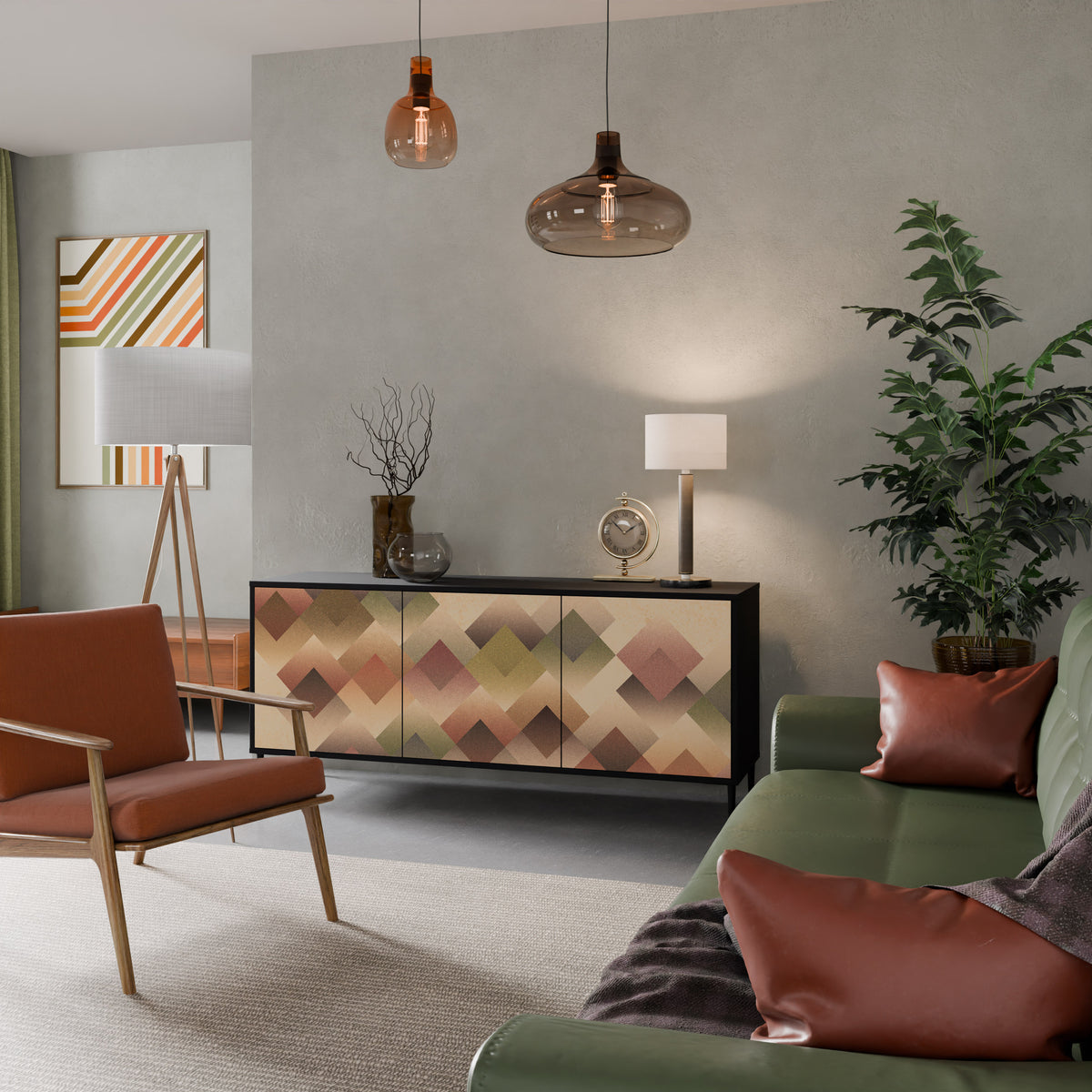 GEOMETRIC FUSION 3-Door Sideboard