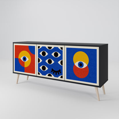 GEOMETRIC EYES 3-Door Sideboard