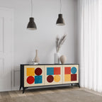 GEOMETRIC PUZZLE 3-Door Sideboard