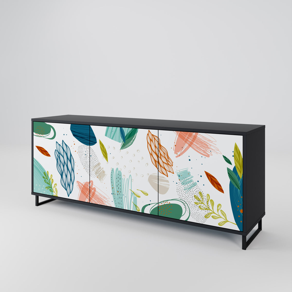 BOTANICAL HURRICANE 3-Door Sideboard