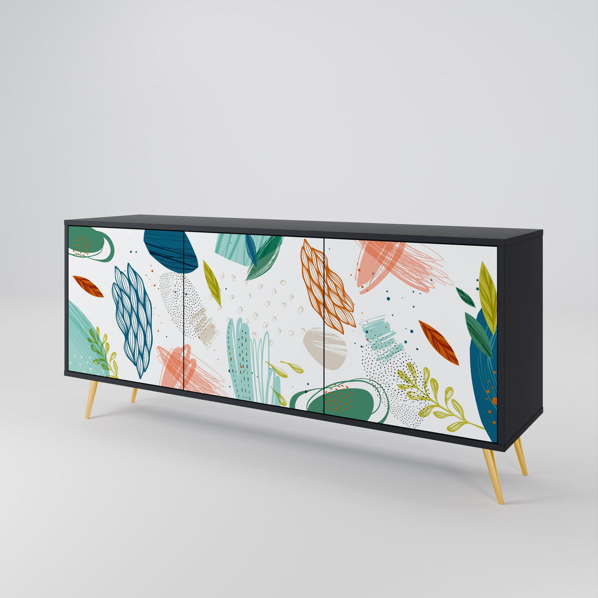 BOTANICAL HURRICANE 3-Door Sideboard