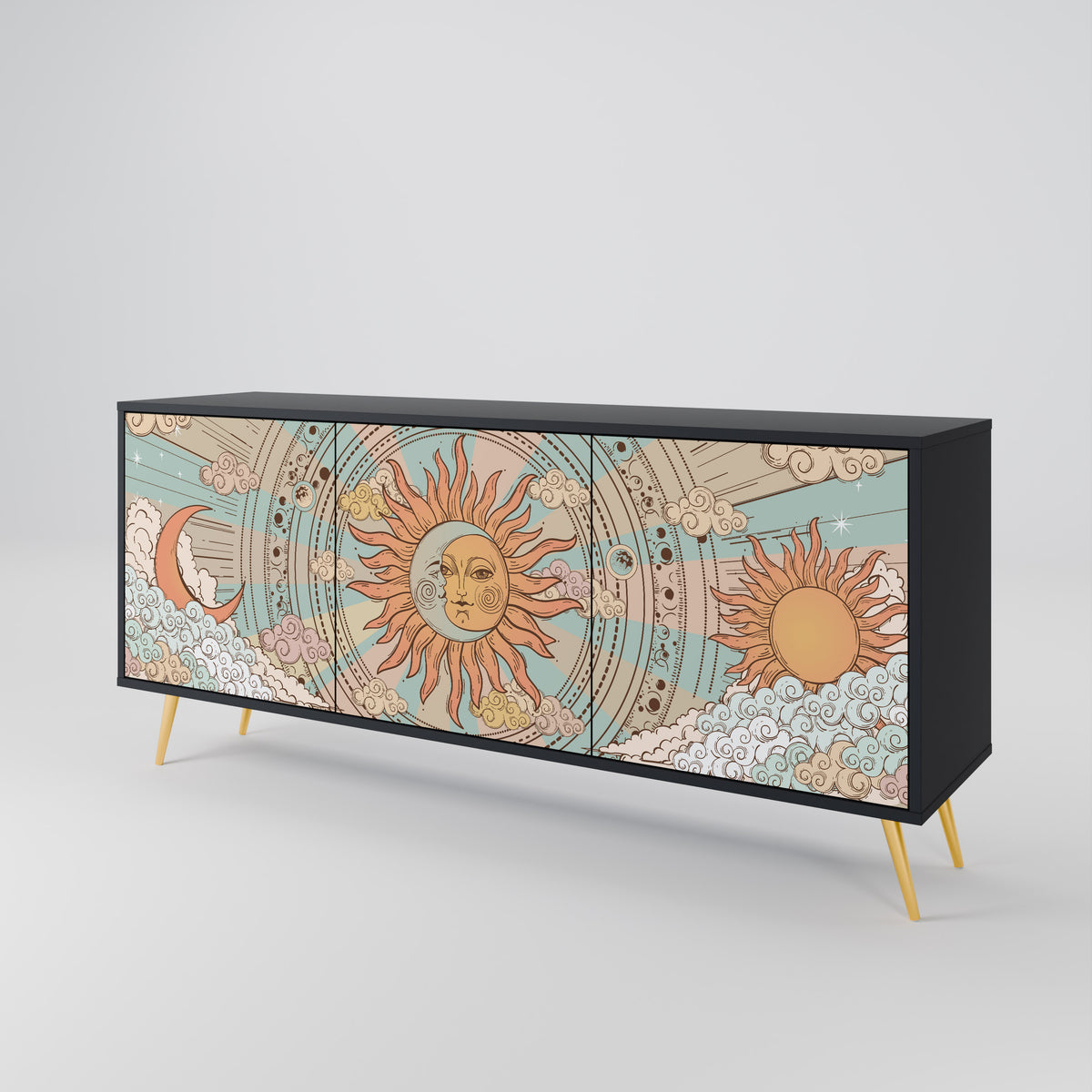 MYSTICAL STRUCTURE 3-Door Sideboard