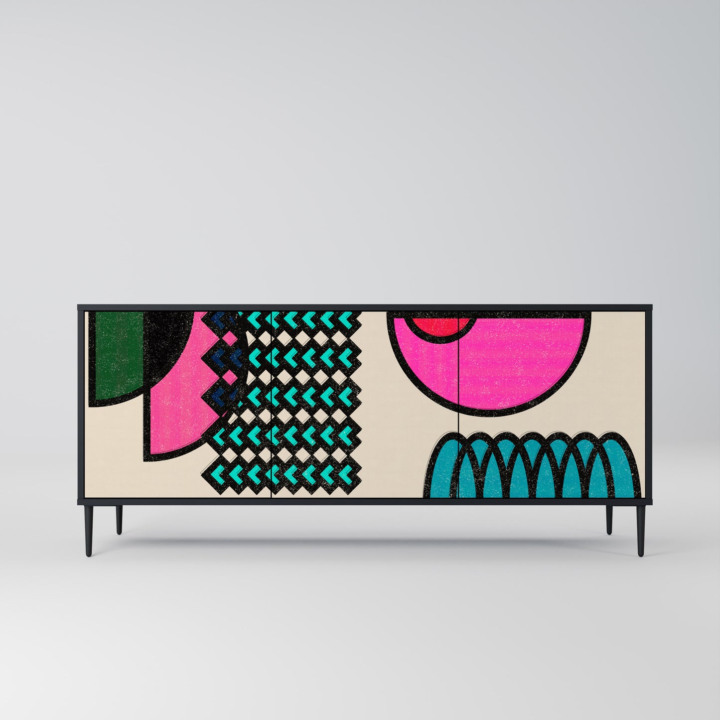 GEOMETRIC RHAPSODY 3-Door Sideboard