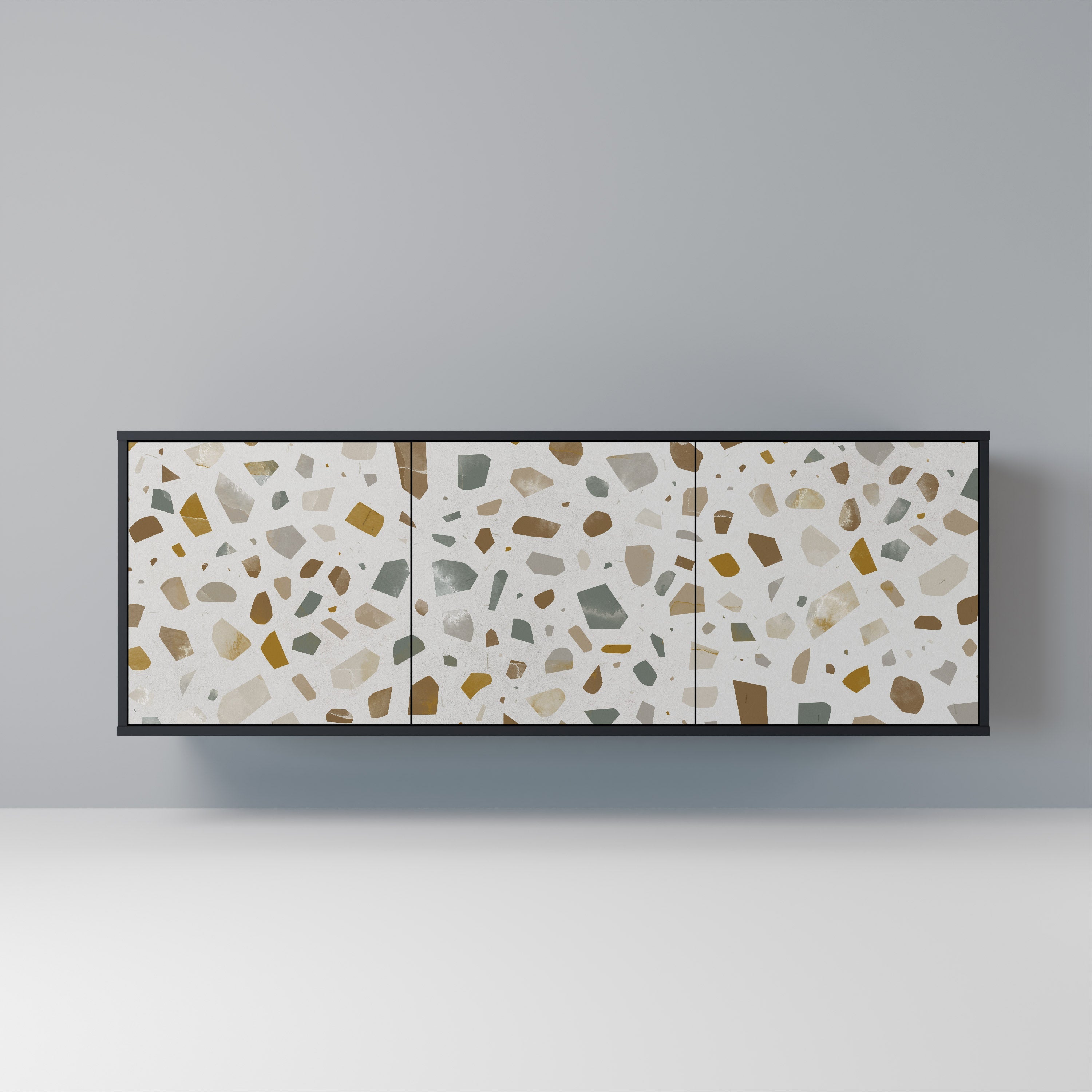 PIECES OF TOMORROW 3-Door Sideboard in Black Finish