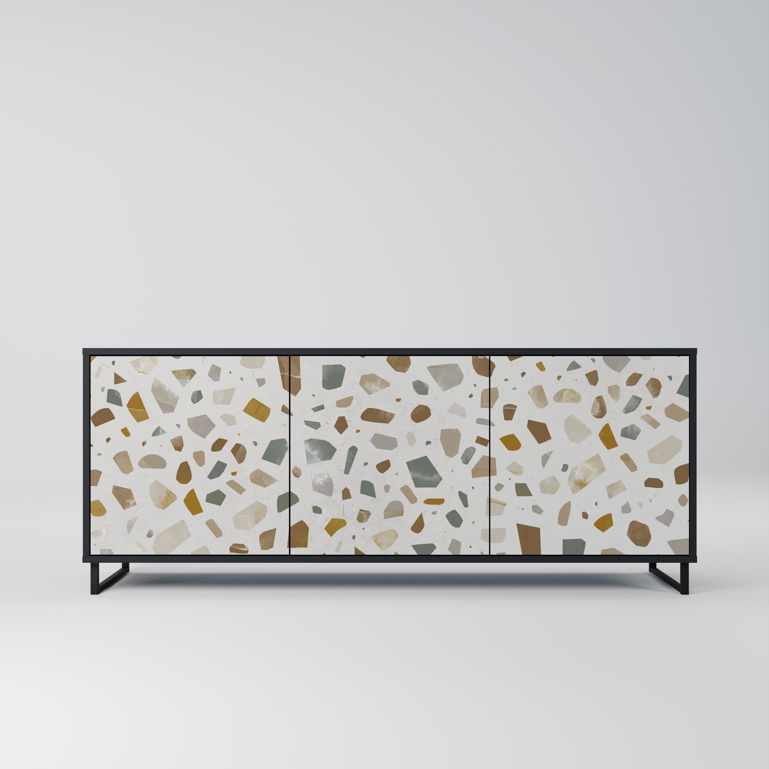 PIECES OF TOMORROW 3-Door Sideboard in Black Finish