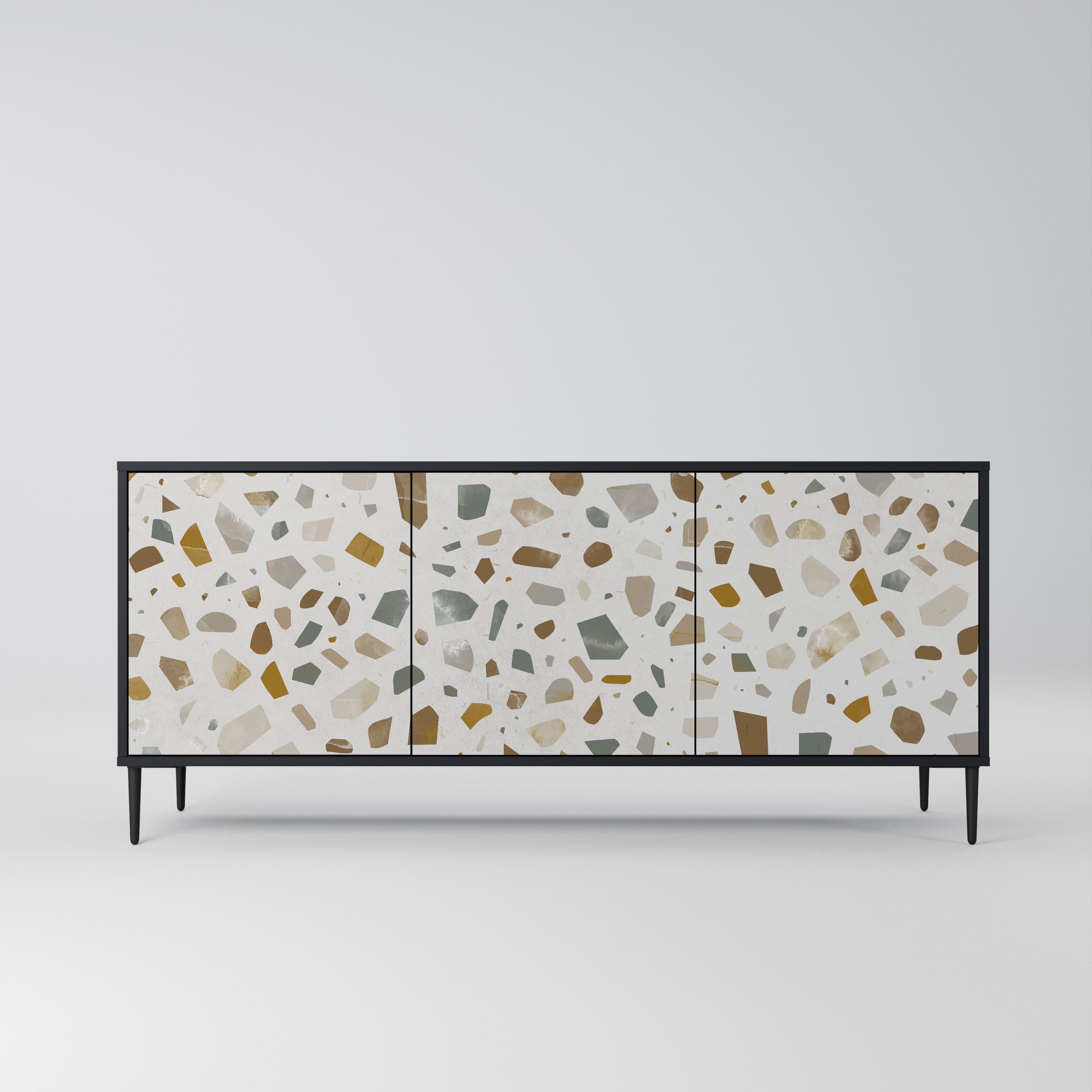 PIECES OF TOMORROW 3-Door Sideboard in Black Finish