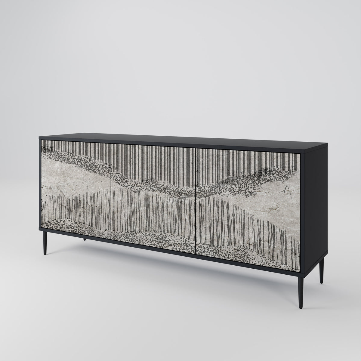 GRAIN LINES 3-Door Sideboard