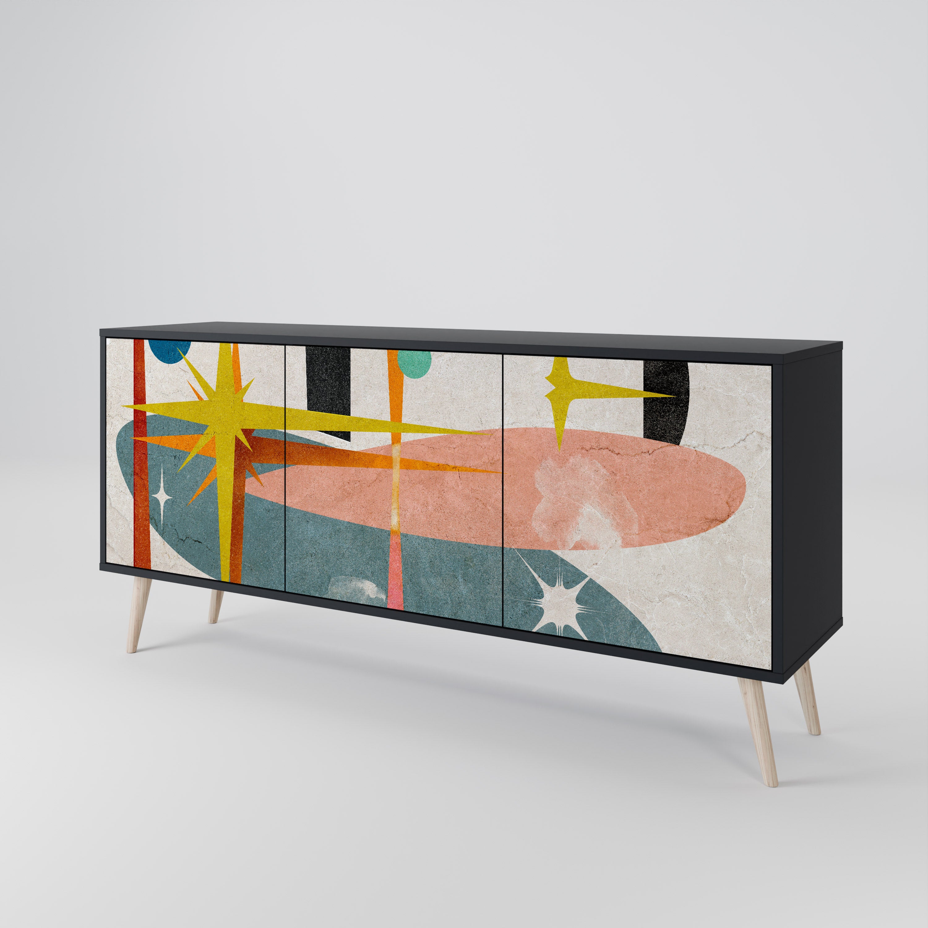 INTERSTELLAR VIBES Μπουφές 3-θυρών