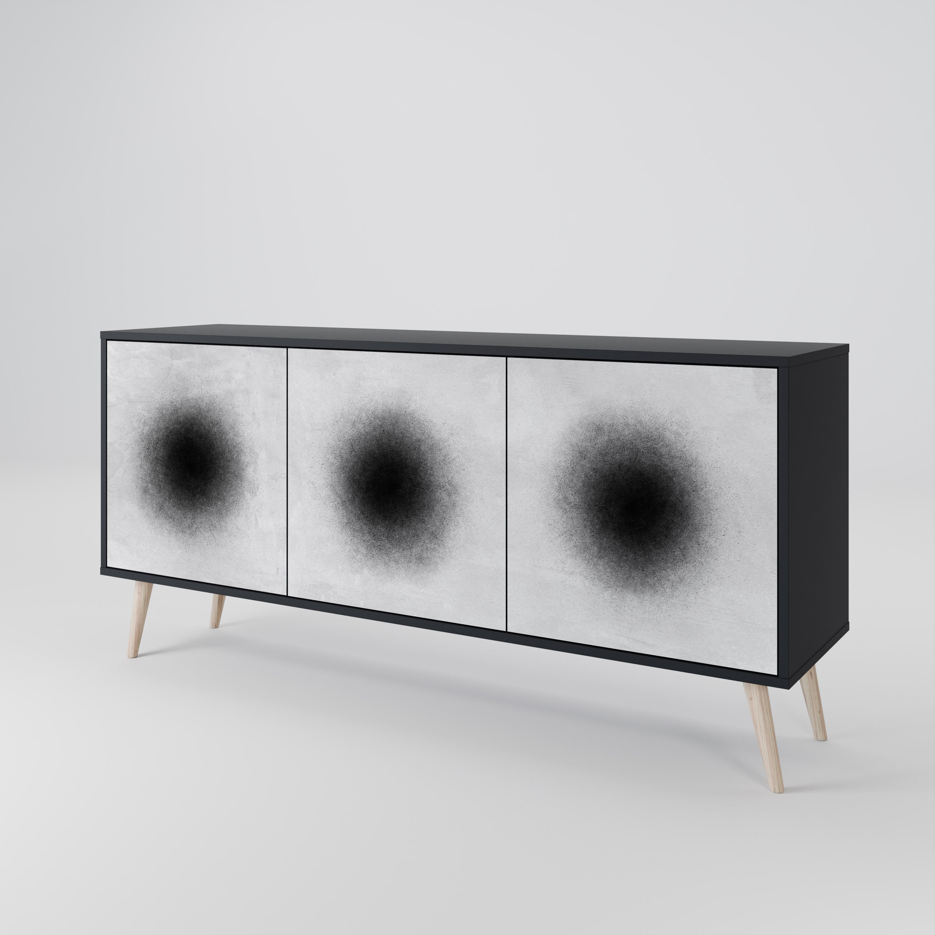 BLACK HOLE 3-Door Sideboard