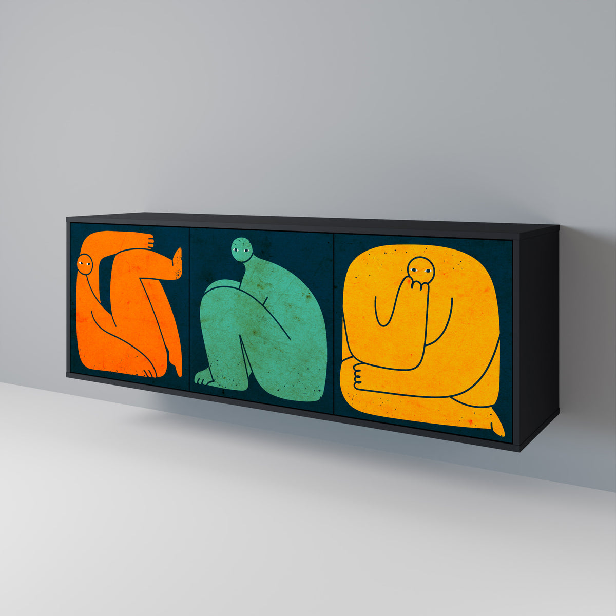 TOGETHER BUT SEPARATELY Μπουφές 3-θυρών