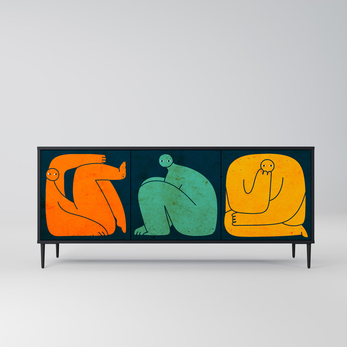 TOGETHER BUT SEPARATELY Μπουφές 3-θυρών