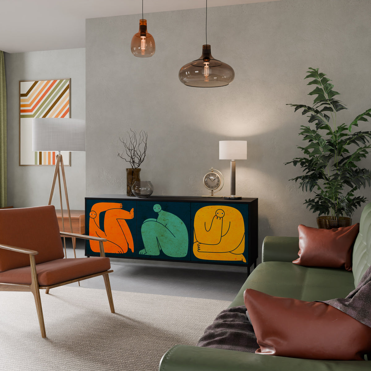 TOGETHER BUT SEPARATELY Μπουφές 3-θυρών