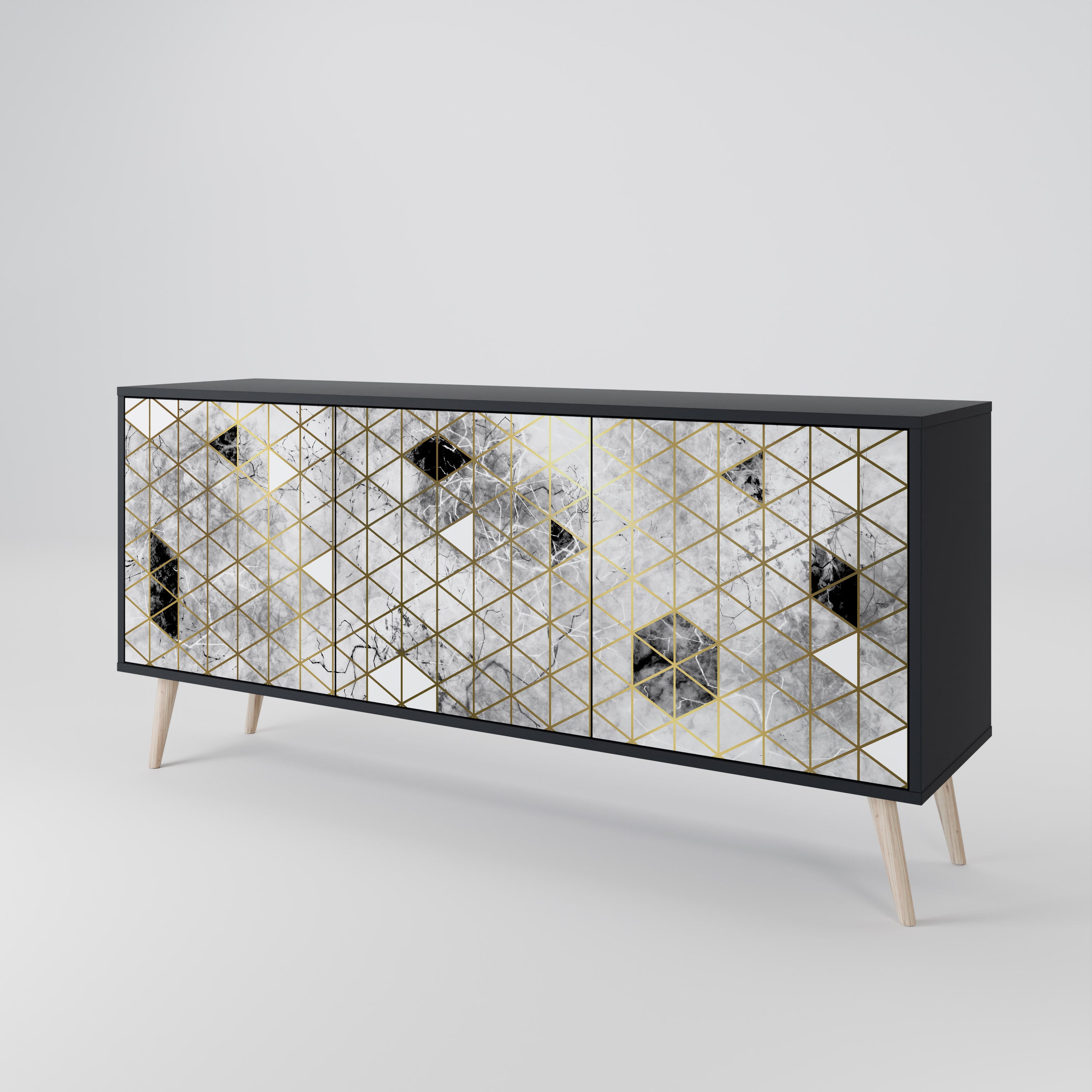ASHEN ARIA 3-Door Sideboard