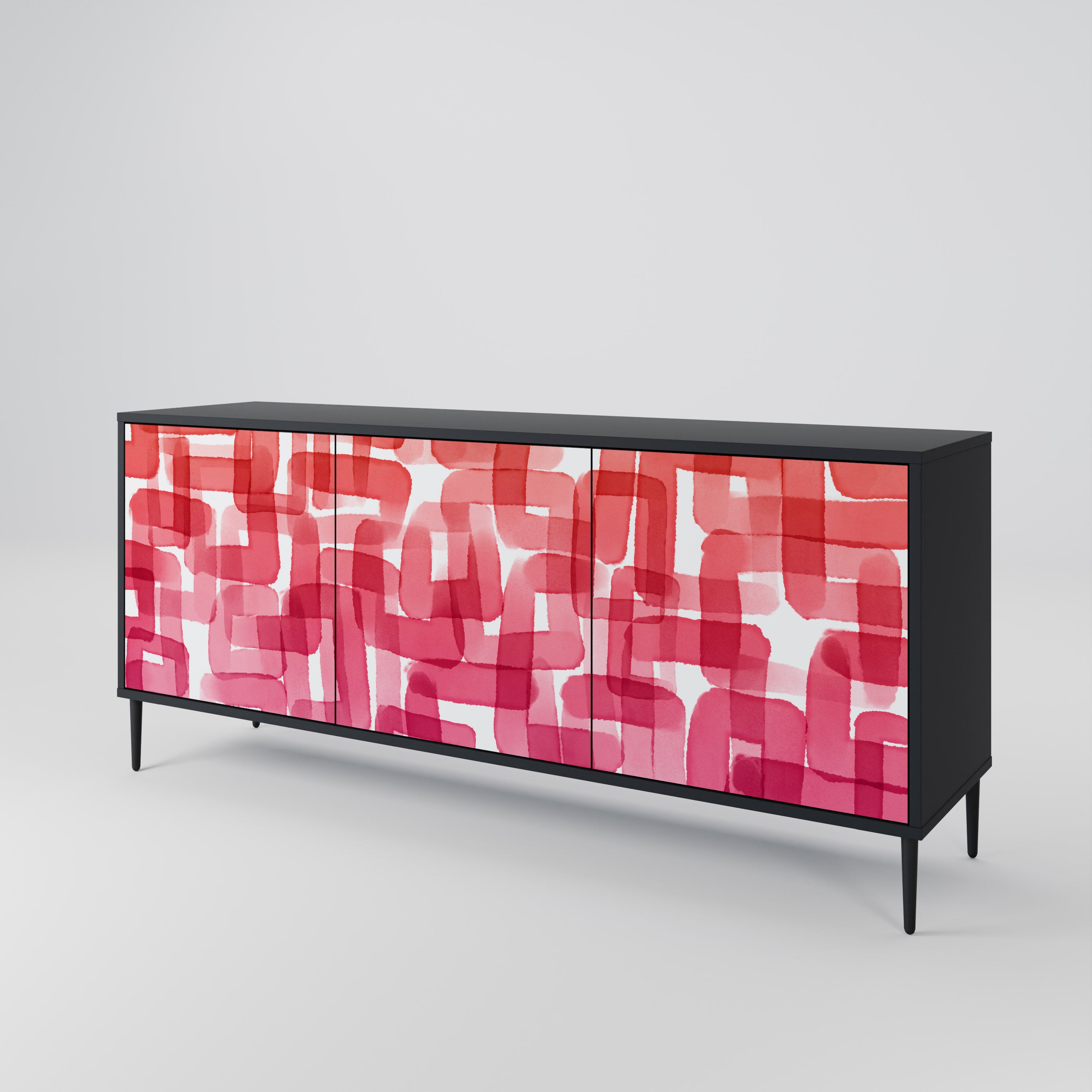 KALEIDOSCOPIC CUBISM 3-Door Sideboard