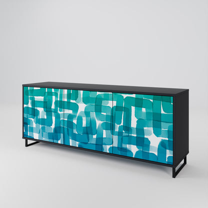 TURQUOISE RECTANGLES Μπουφές 3-θυρών