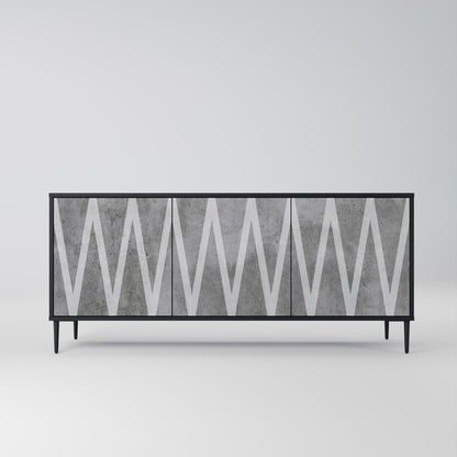 SOLID ZIG ZAG Μπουφές 3-θυρών