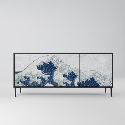 THE GREAT WAVE AT KANAGAWA Μπουφές 3-θυρών