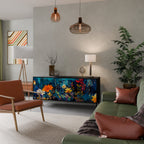 MIDNIGHT BLOSSOM Μπουφές 3-θυρών