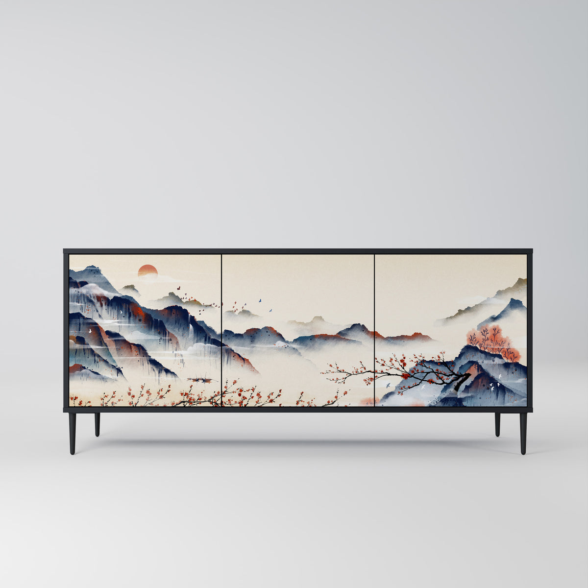 JAPANESE LANDSCAPE Μπουφές 3-θυρών