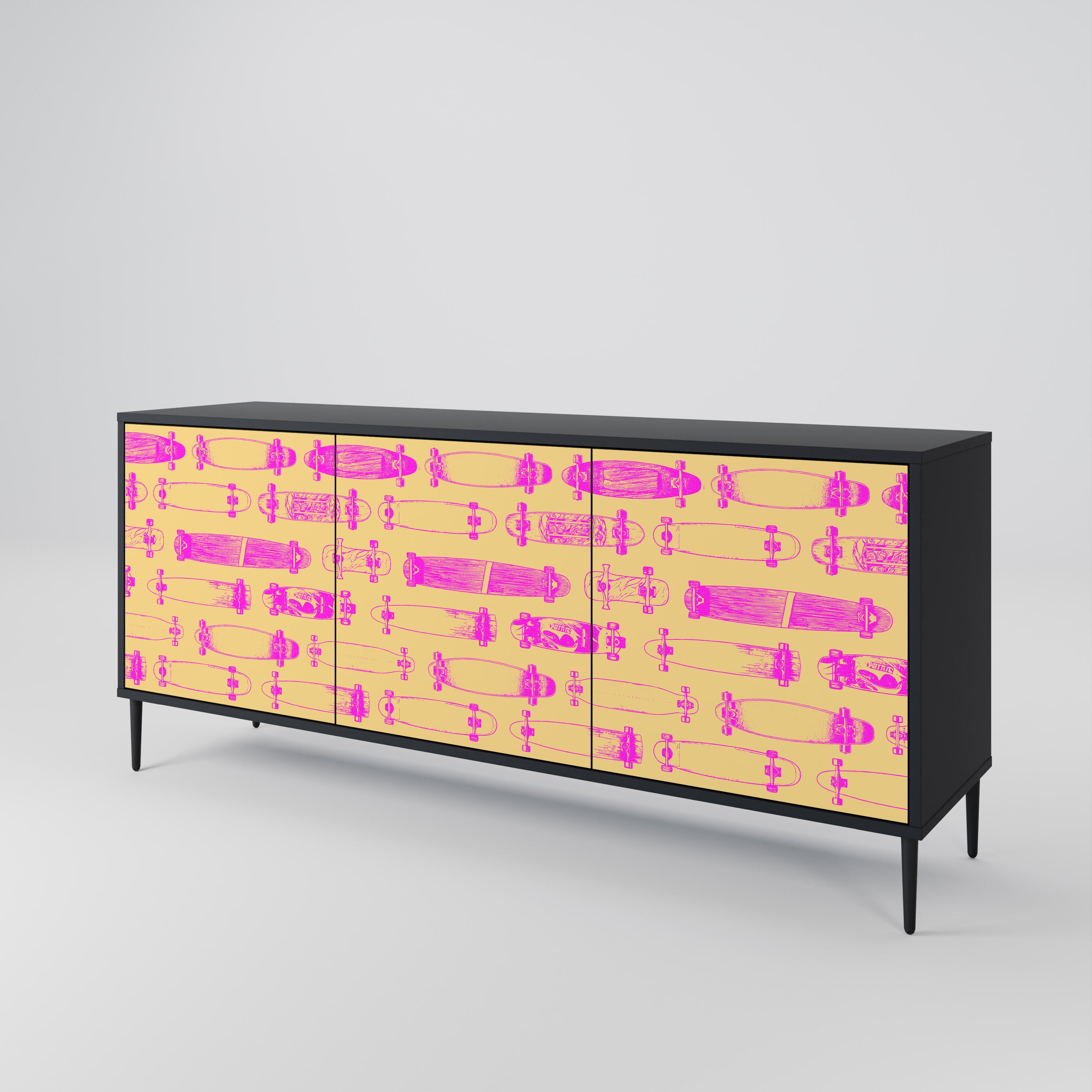 SKATEBOARD ARTISTRY 3-Door Sideboard