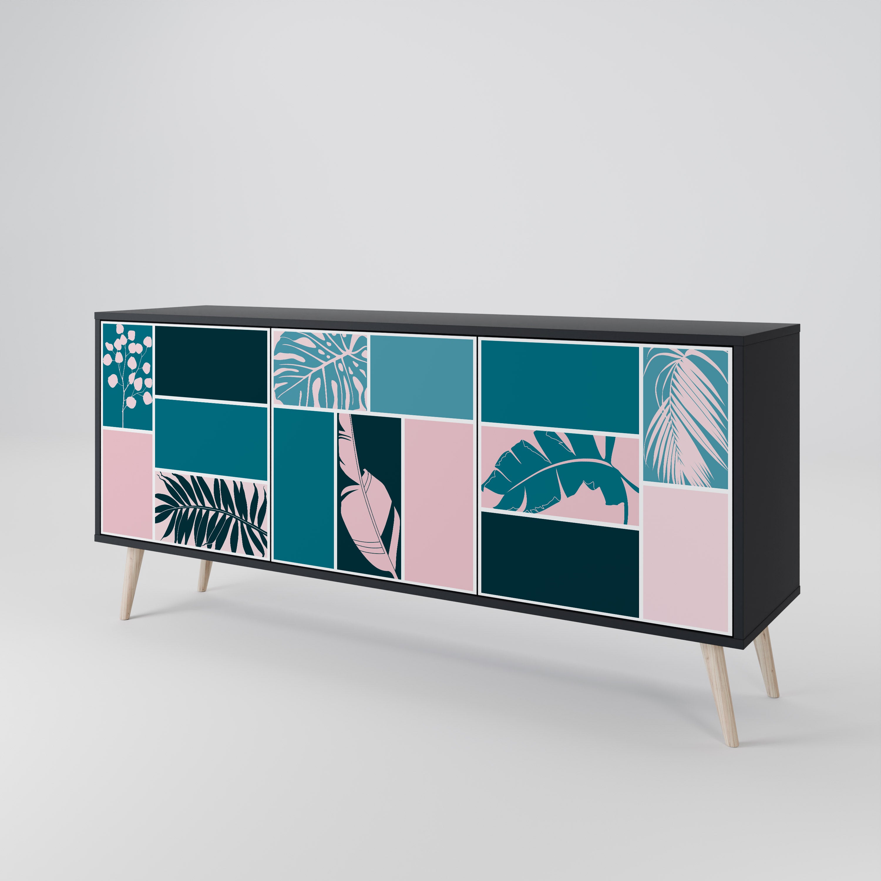 COMBINATION OF SHAPES 3-Door Sideboard