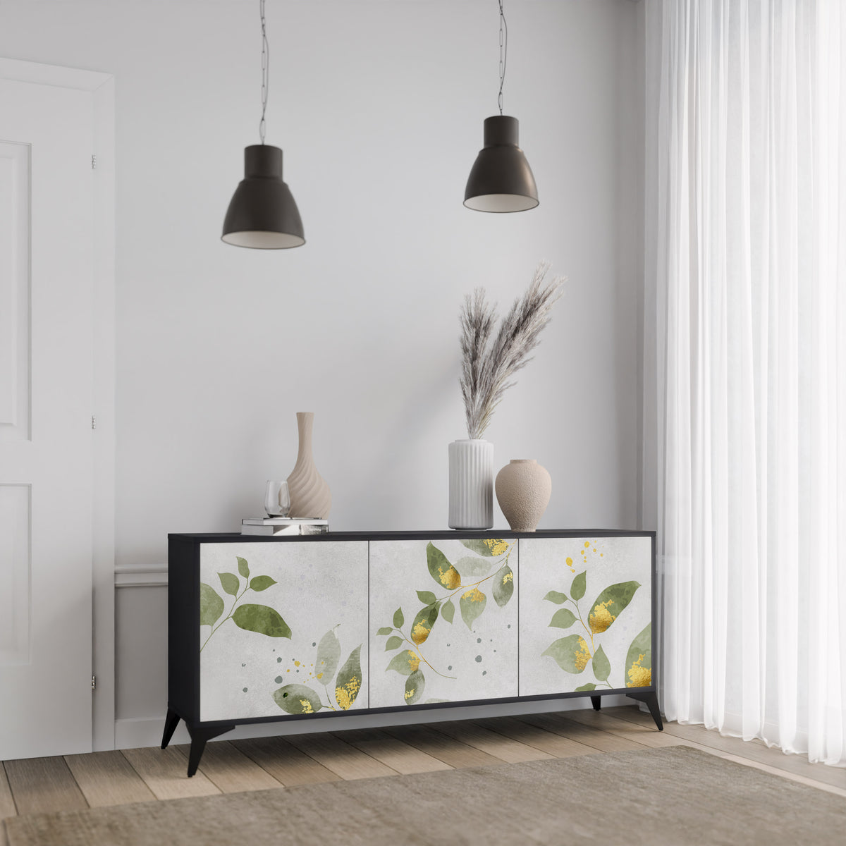 ELEGANT BOTANICS Μπουφές 3-θυρών