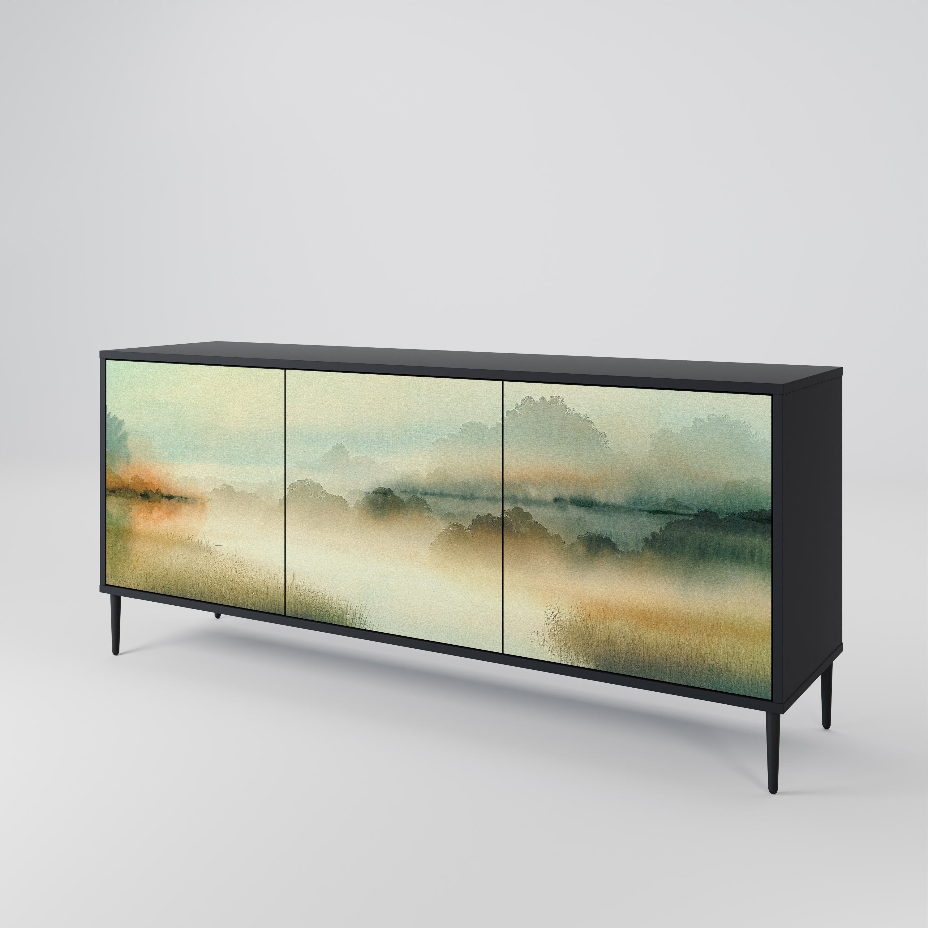 MORNING BY THE LAKE 3-Door Sideboard