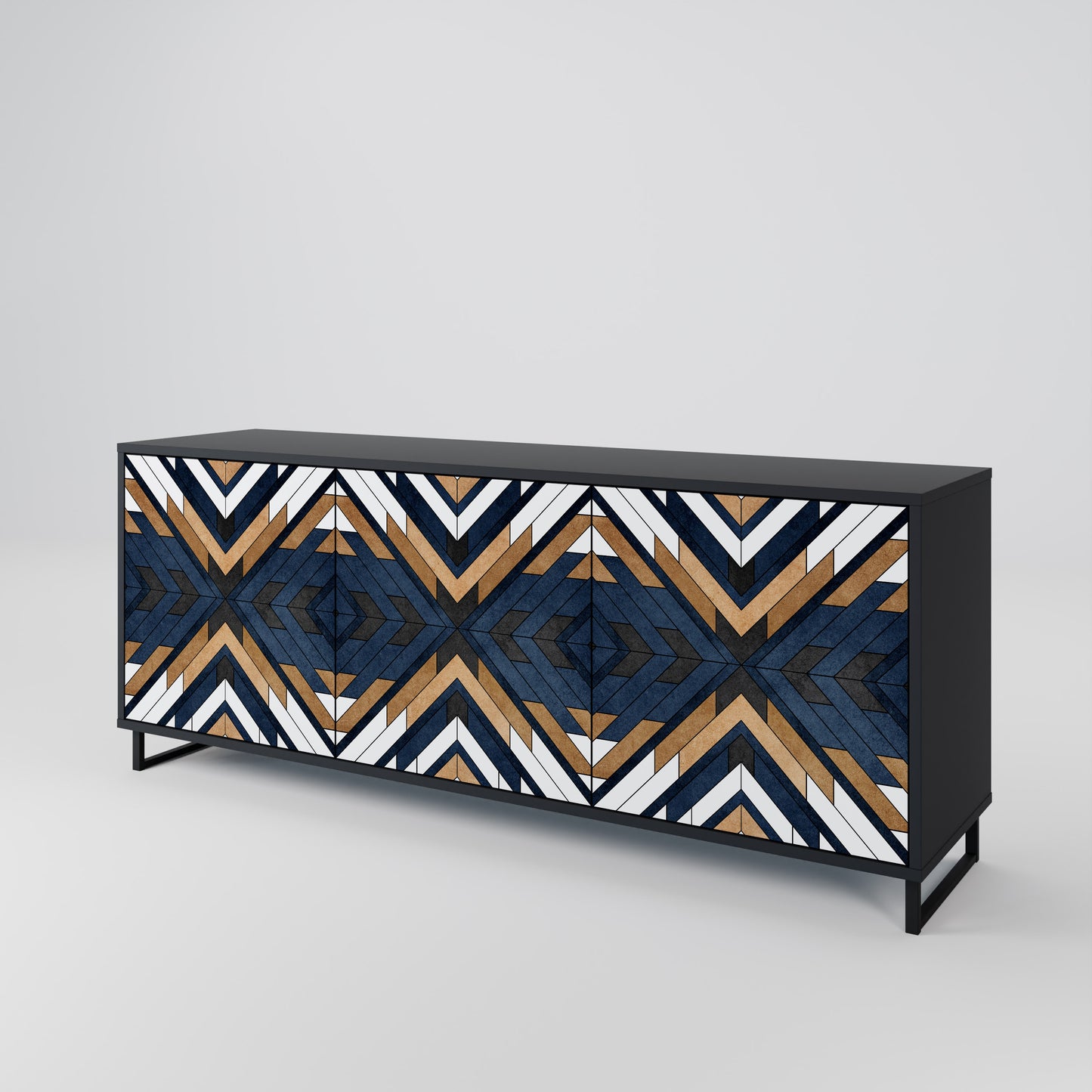 ARTFUL GEOMETRY 3-Door Sideboard