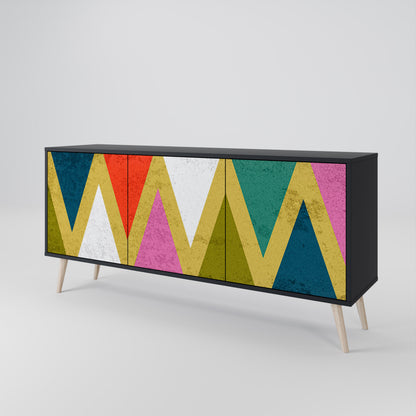 COLORFUL TRIANGLES Μπουφές 3-θυρών