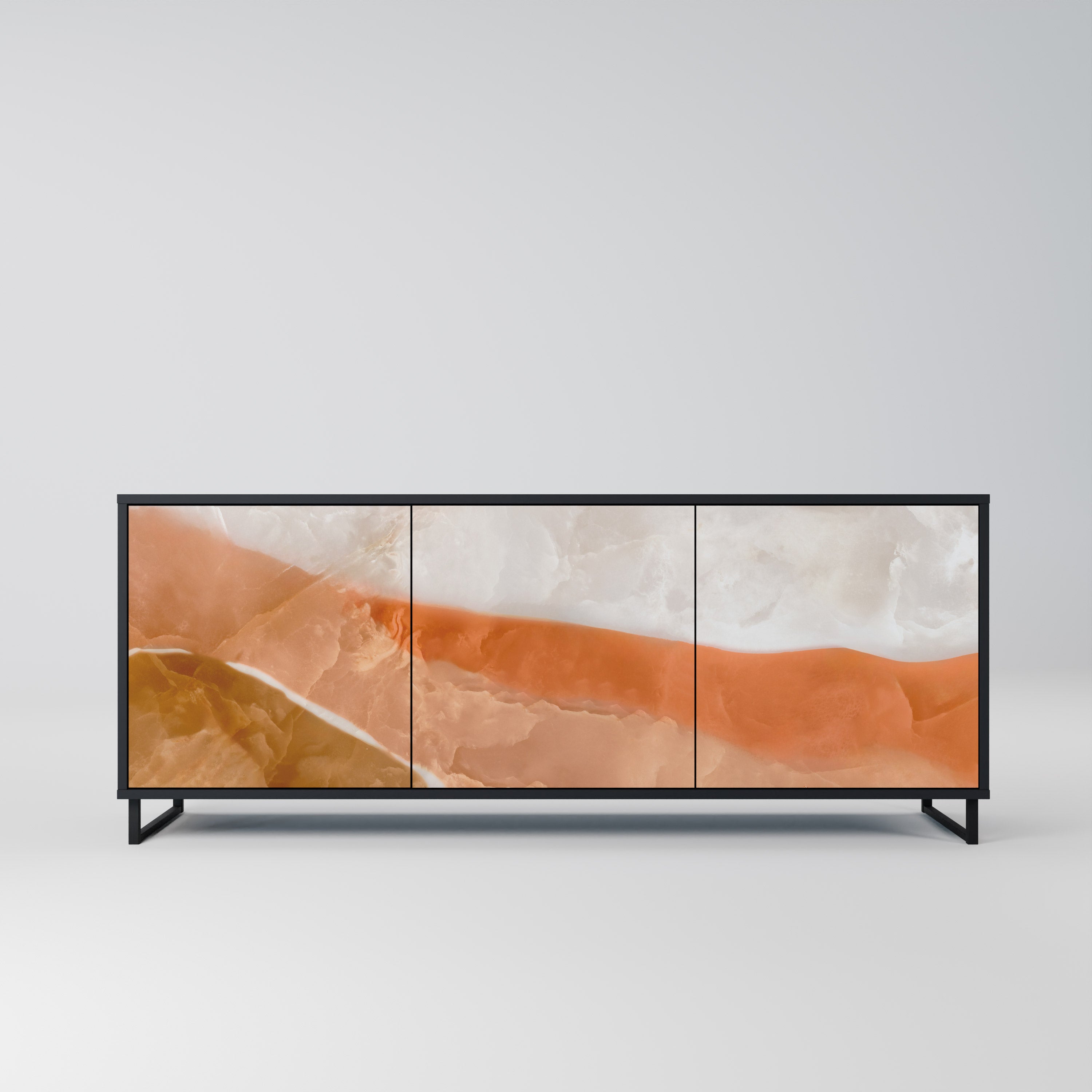 SANDHILLS SPLENDOUR 3-Door Sideboard in Black Finish