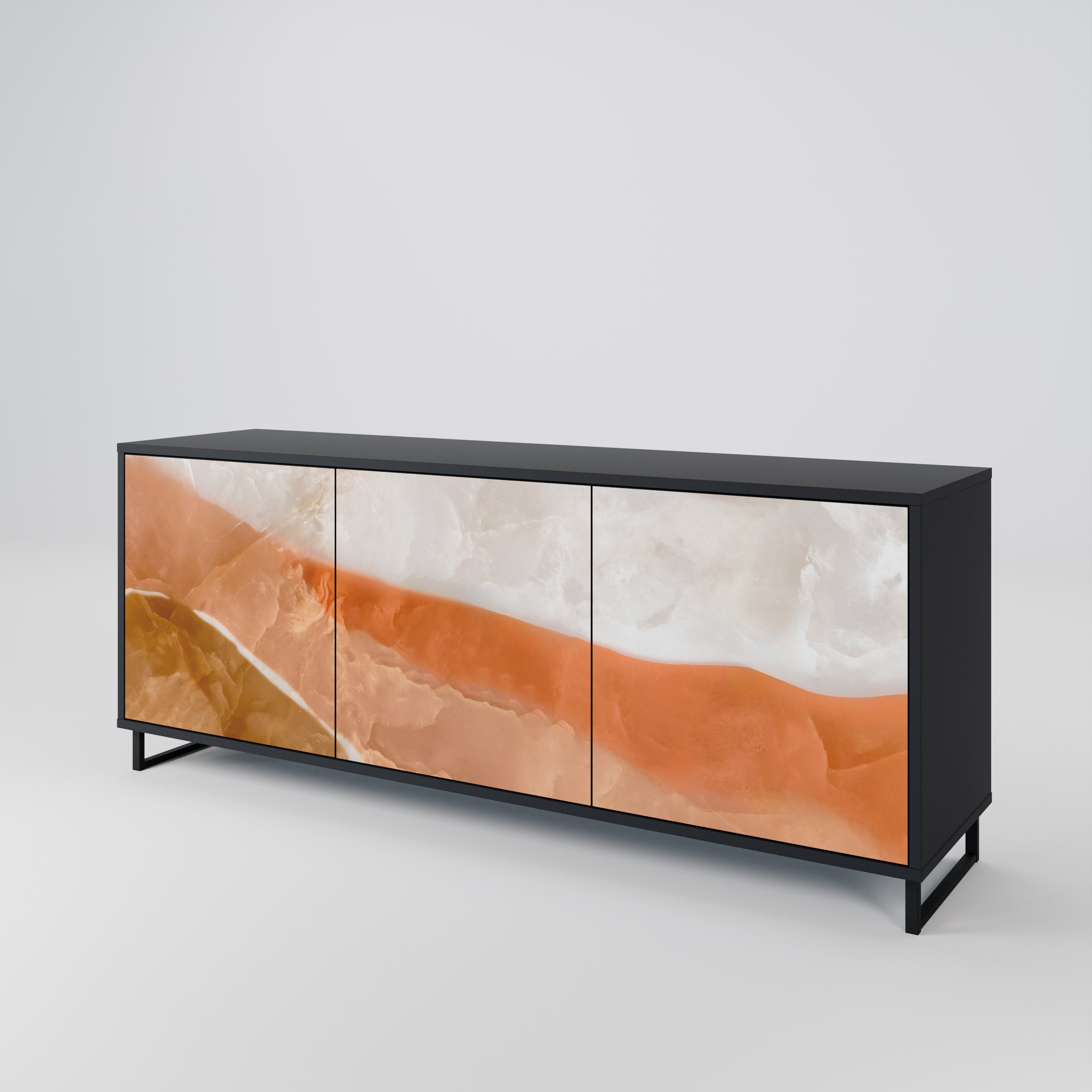 SANDHILLS SPLENDOUR 3-Door Sideboard in Black Finish