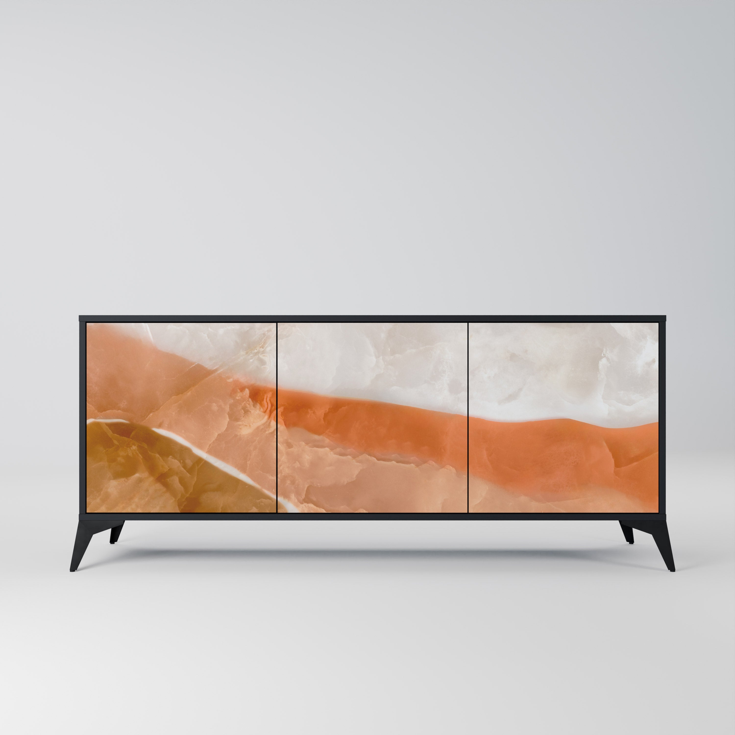 SANDHILLS SPLENDOUR 3-Door Sideboard in Black Finish