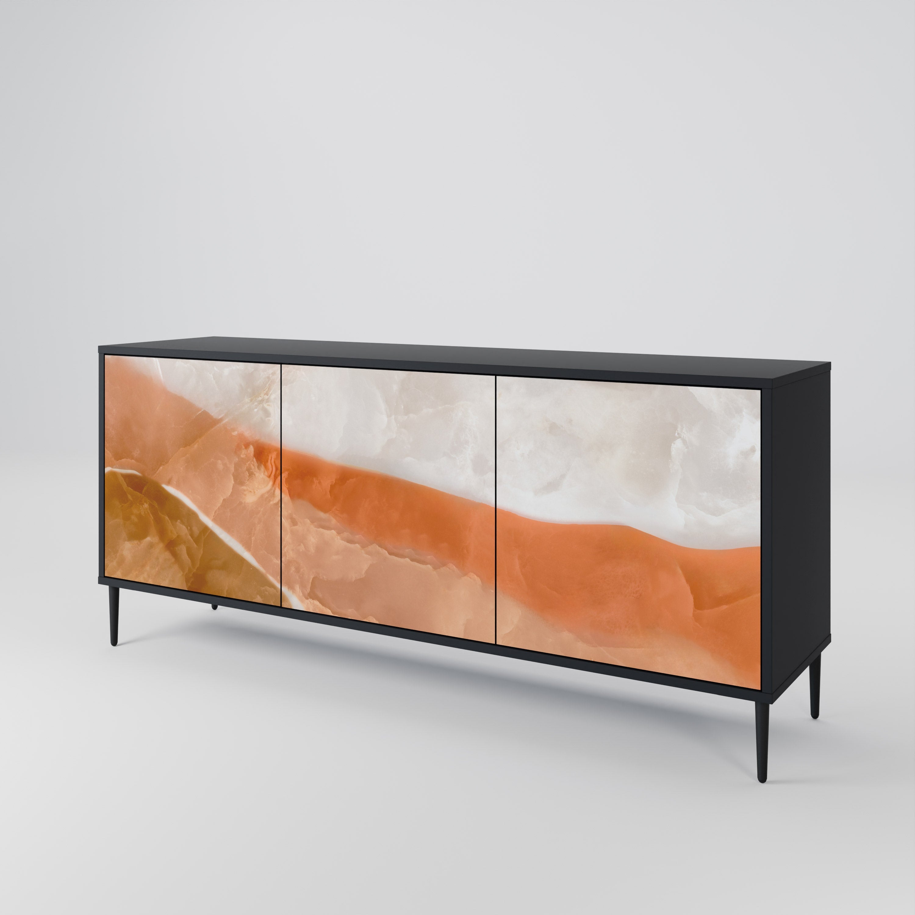 SANDHILLS SPLENDOUR 3-Door Sideboard in Black Finish